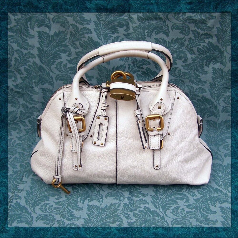 Off-White CHLOE Paddington in Excellent Condition, LIKE NEW w/Dust Bag - Picture 2 of 16